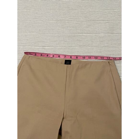 Saks Fifth Avenue Tan Ankle Straight Leg Pants Size 4 - Picture 7 of 9